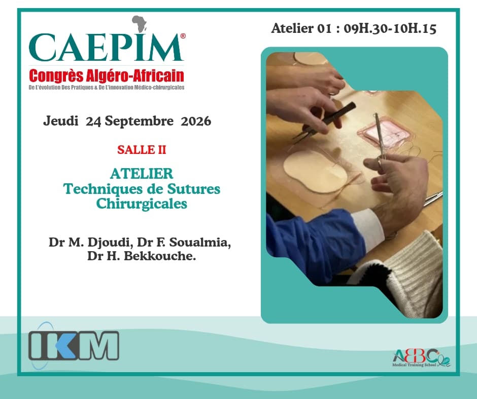 Atelier Techniques de Sutures Chirurgicales — CAEPIM 2026