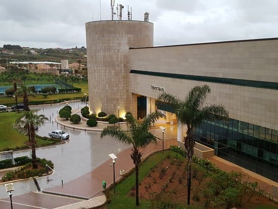 The exterior of the Sheraton Club des Pins hotel in Algiers.